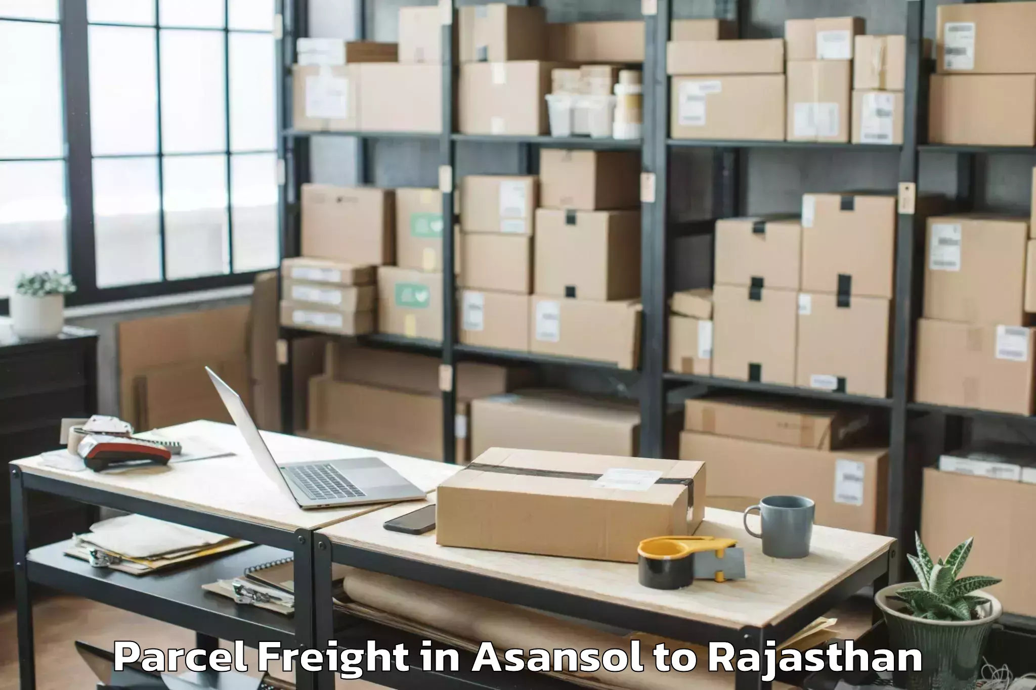 Book Your Asansol to Ghatol Parcel Freight Today